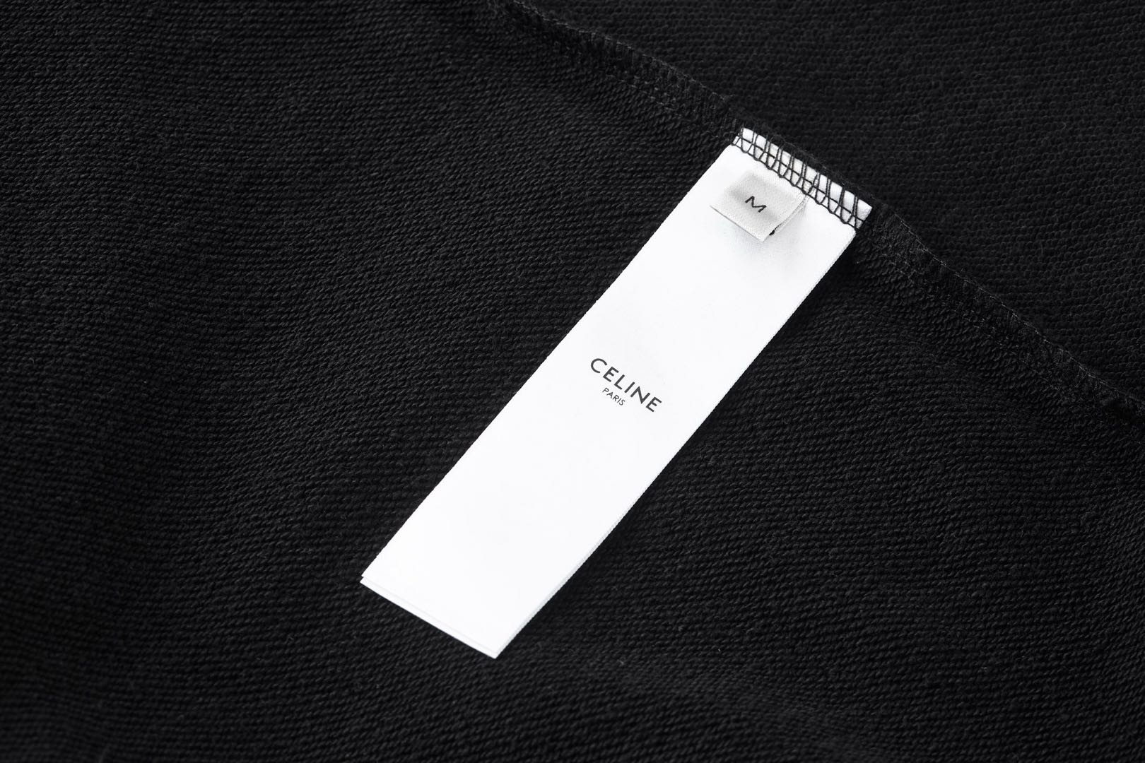 CELINE Triomphe hoodie in cotton and cashmere (2Y377450I-09ME）