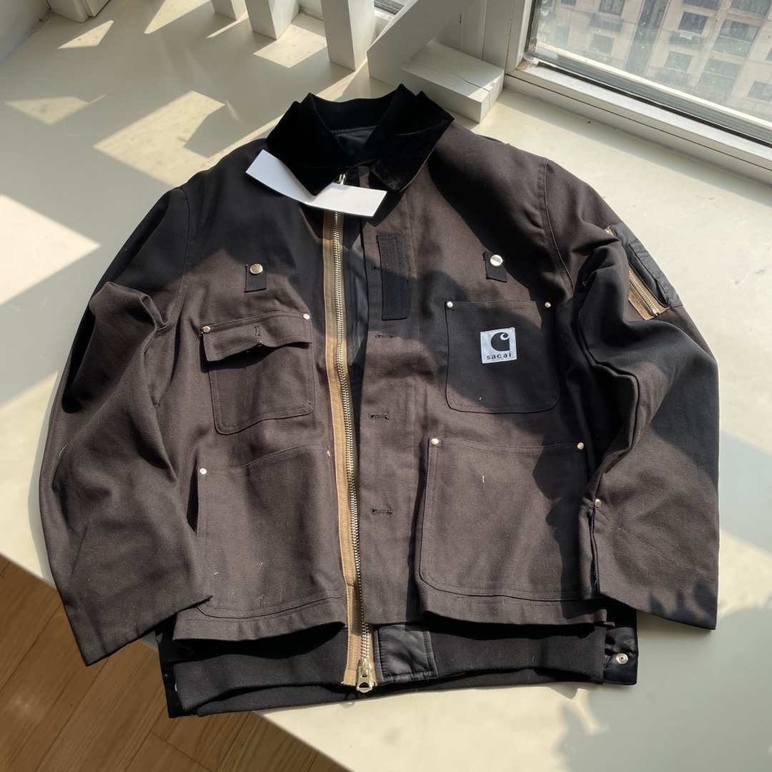 sacai x Carhartt WIP FW23 Collaboration Fake Two-Piece sacai x Carhartt WIP FW23 Collaboration Fake Two-Piece
