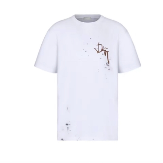 Travis Scott x Dior splash ink T-shirt（23UEFF78 ）