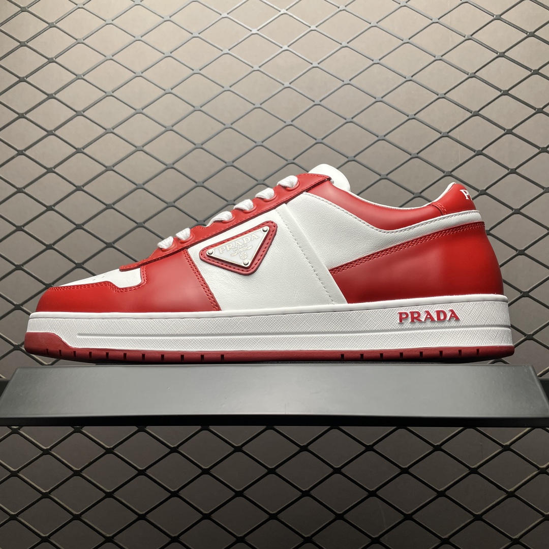 Prada Downtown Low top casual board shoes"red"（2EE364_3LKG_F0O3N）