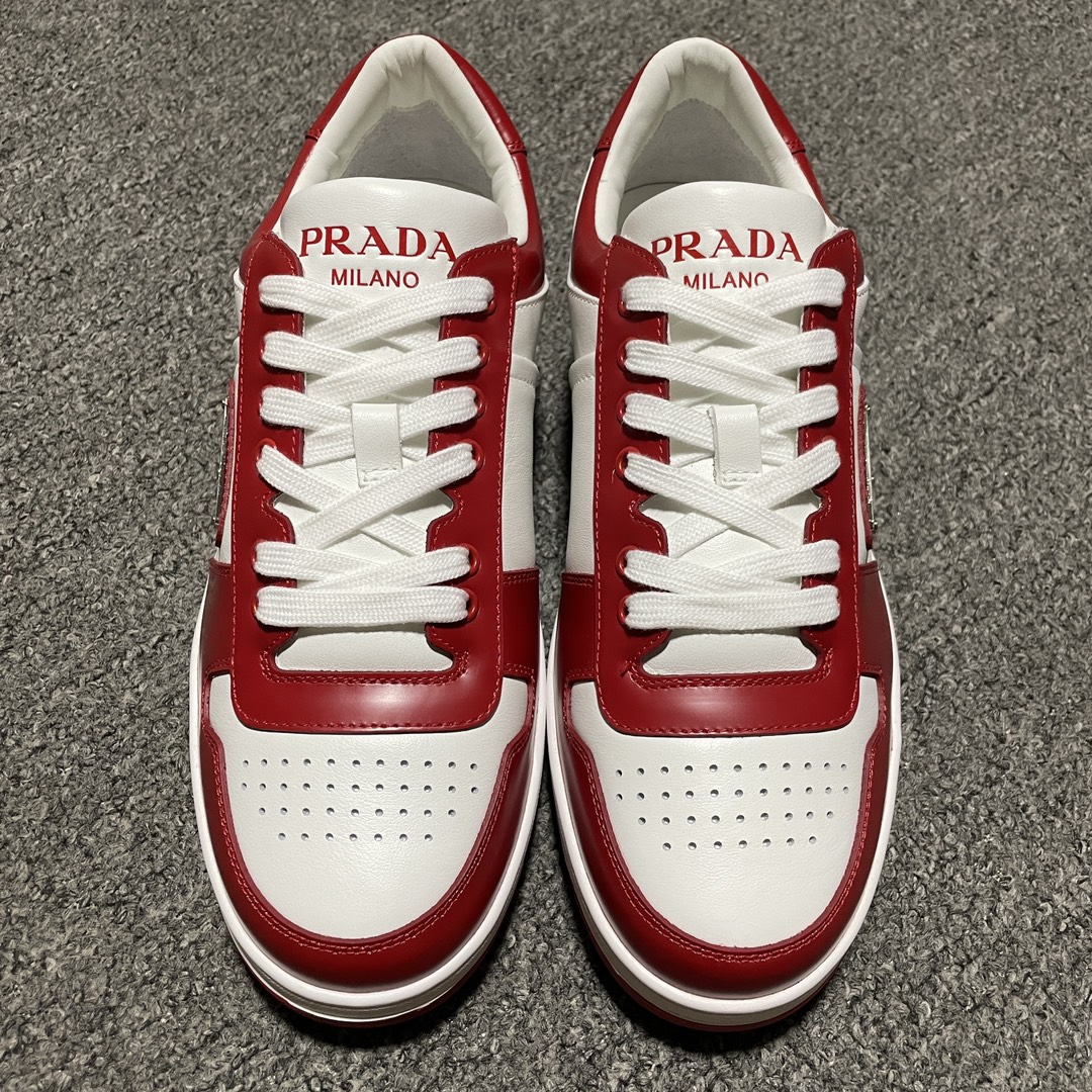 Prada Downtown Low top casual board shoes"red"（2EE364_3LKG_F0O3N）