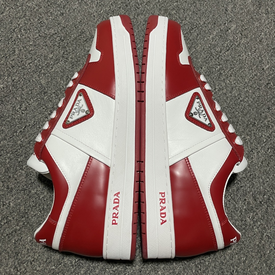 Prada Downtown Low top casual board shoes"red"（2EE364_3LKG_F0O3N）