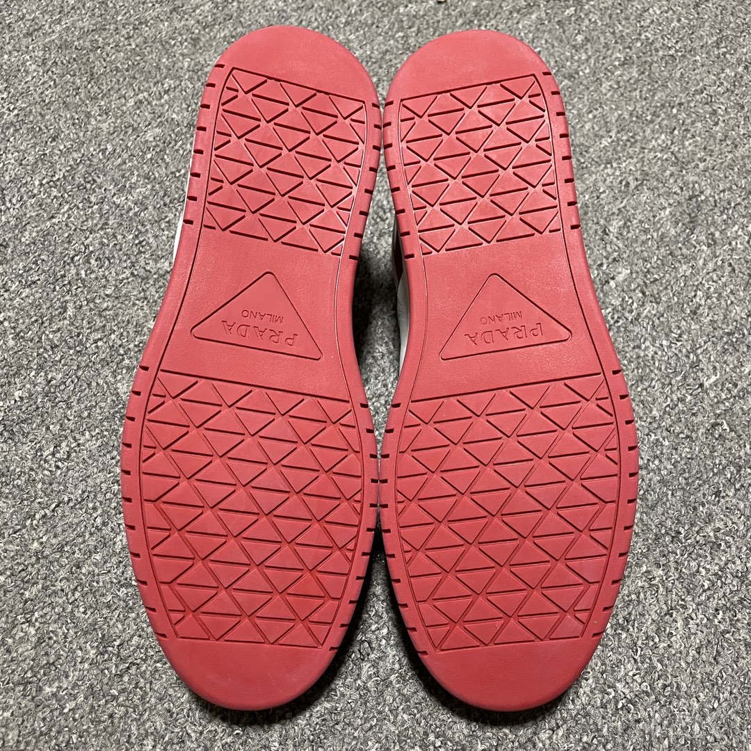 Prada Downtown Low top casual board shoes"red"（2EE364_3LKG_F0O3N）