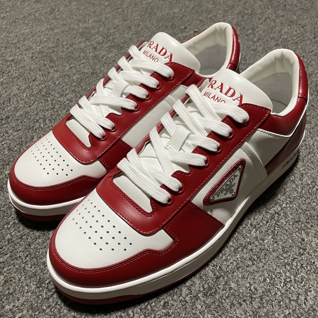 Prada Downtown Low top casual board shoes"red"（2EE364_3LKG_F0O3N）