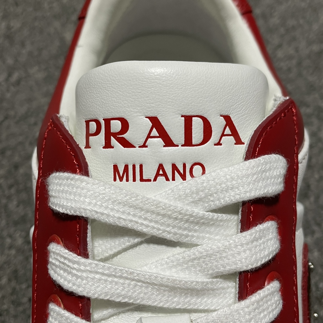 Prada Downtown Low top casual board shoes"red"（2EE364_3LKG_F0O3N）