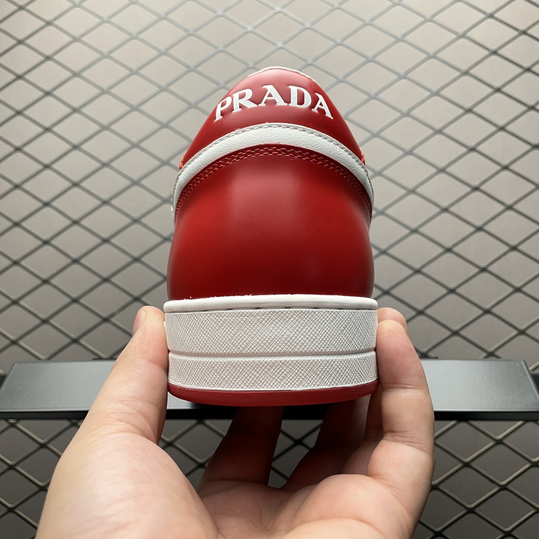 Prada Downtown Low top casual board shoes"red"（2EE364_3LKG_F0O3N）
