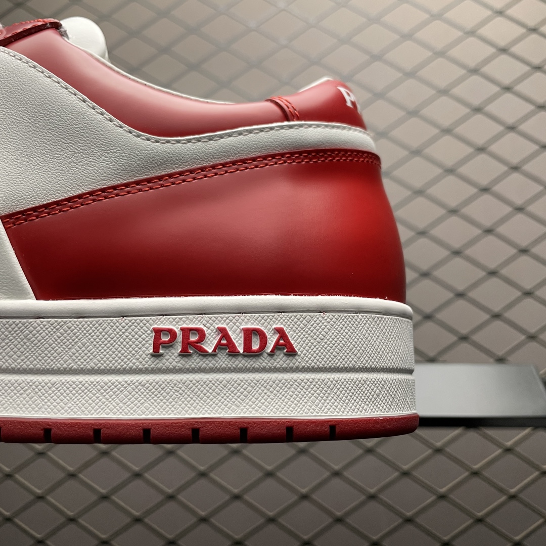 Prada Downtown Low top casual board shoes"red"（2EE364_3LKG_F0O3N）