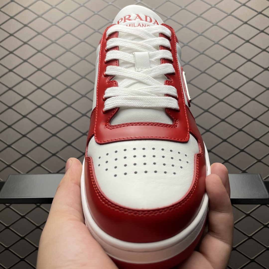 Prada Downtown Low top casual board shoes"red"（2EE364_3LKG_F0O3N）