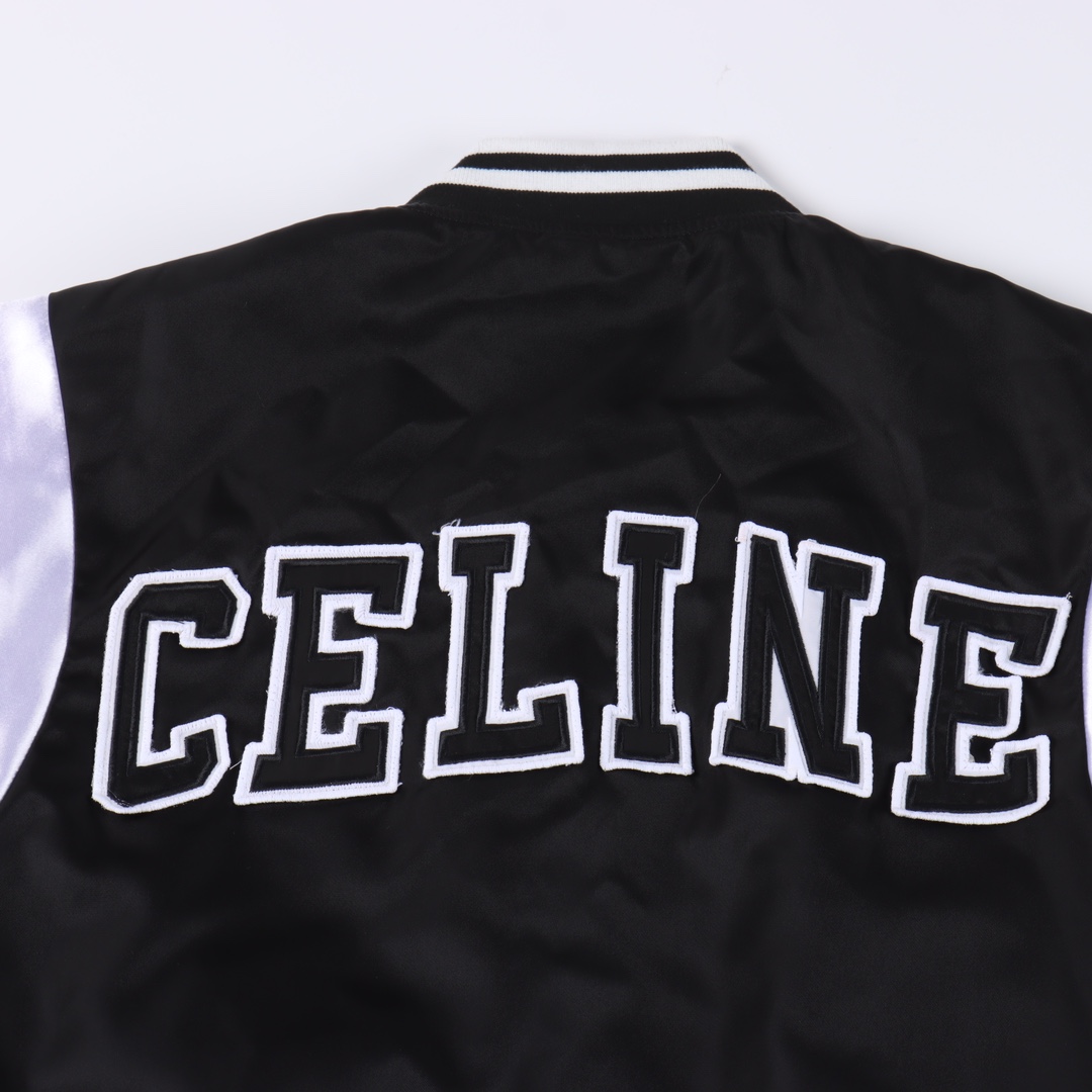 Celine SS22 letter print bomber jacket（2W867532T-38NO）