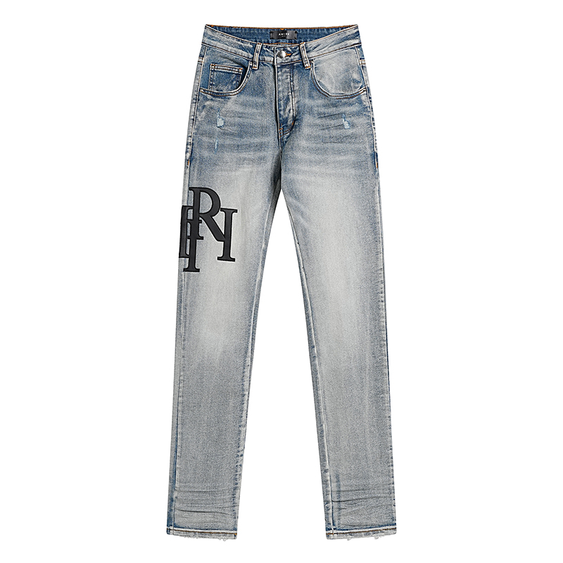 AMIRI Off-set logo jeans (AMDNSY11141）