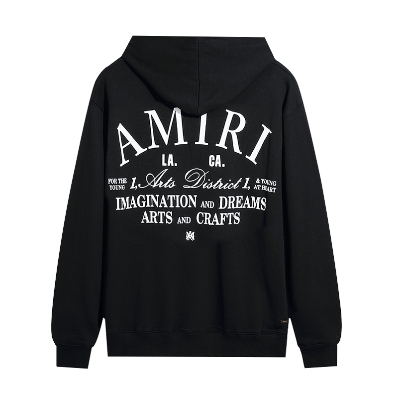 Amiri Arts District Hoodie 'Black'(PXMJG001 001）