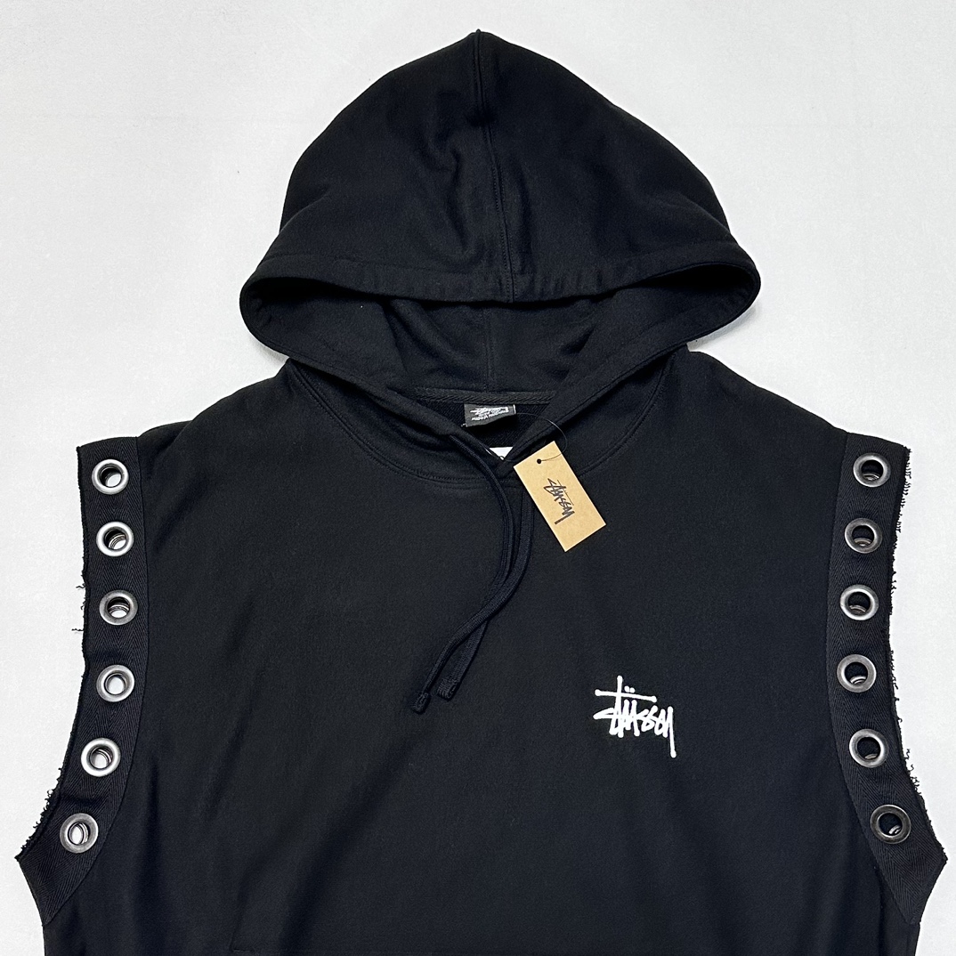 Stussy x JUNYA WATANABE Hooded Vest hooded sweatshirt(wmt9091001）