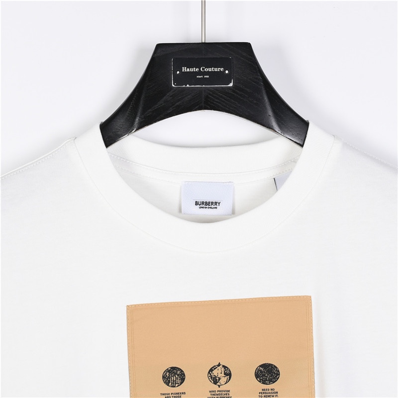 Burberry Men's Label Applique Cotton Oversized T-shirt (80570991）