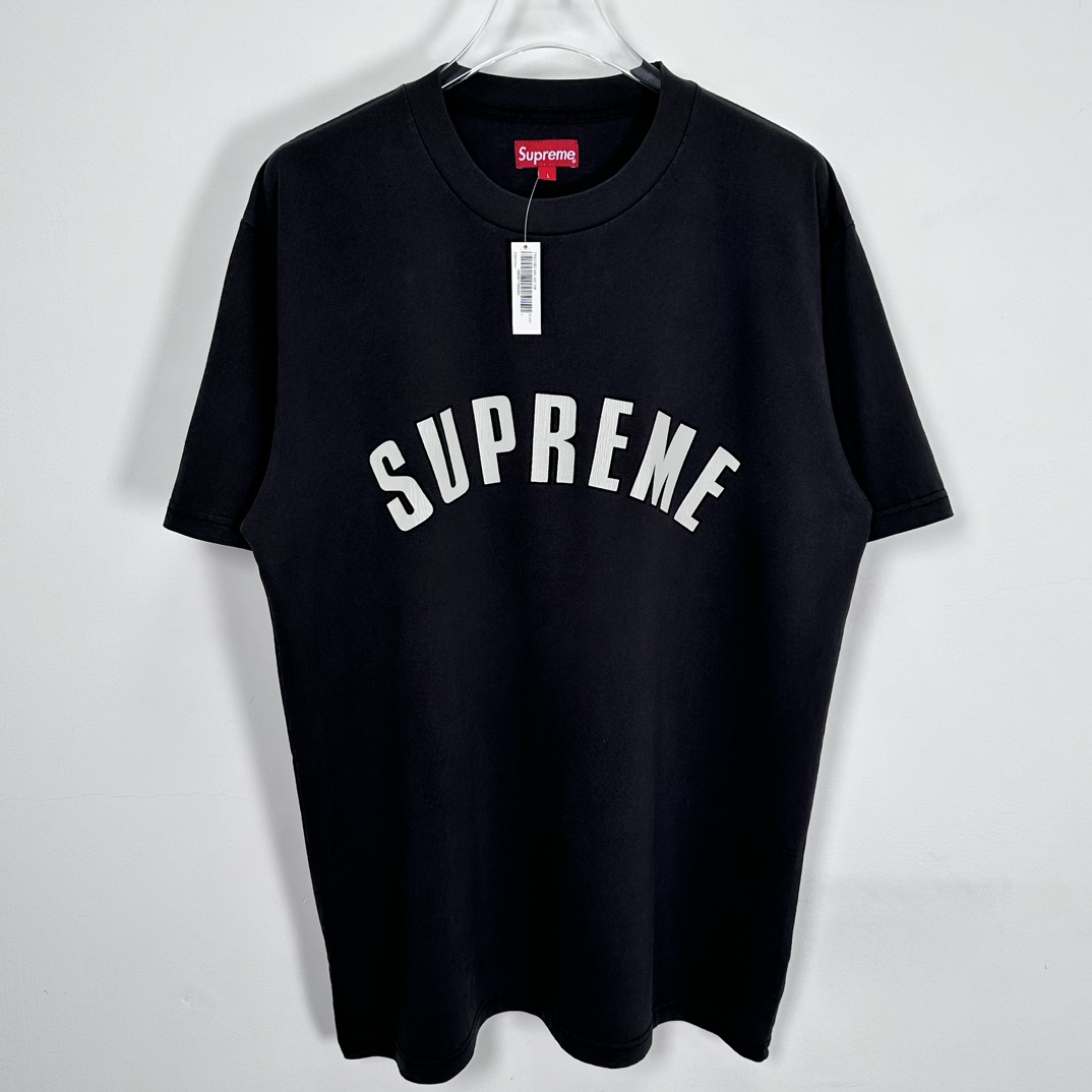 Supreme Cracked Arc S/S Top "Black"（SUP-SS24-055）