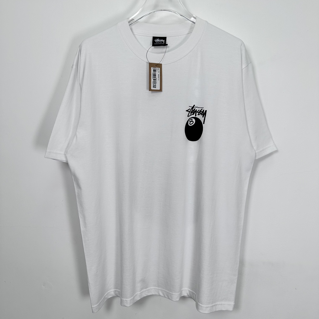 Stussy 8 Ball Pigment Dyed T-Shirt ''white'（1905022）