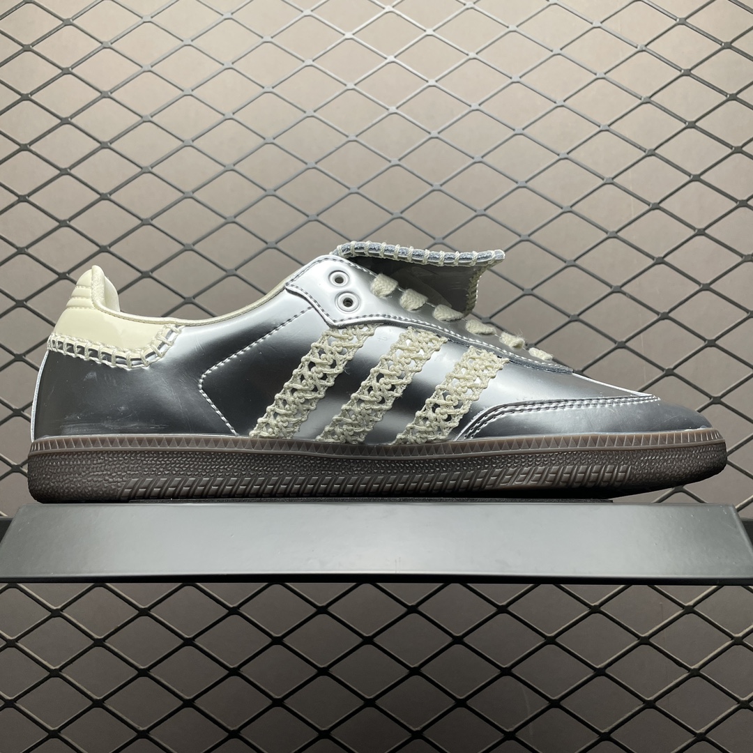 Wales Bonner × adidas Samba "Silver"（IG8181）