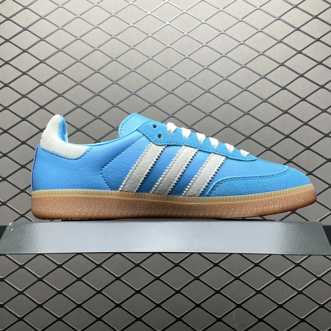 Sporty & Rich × adidas Samba OG "Blue Rush"（IE6975）