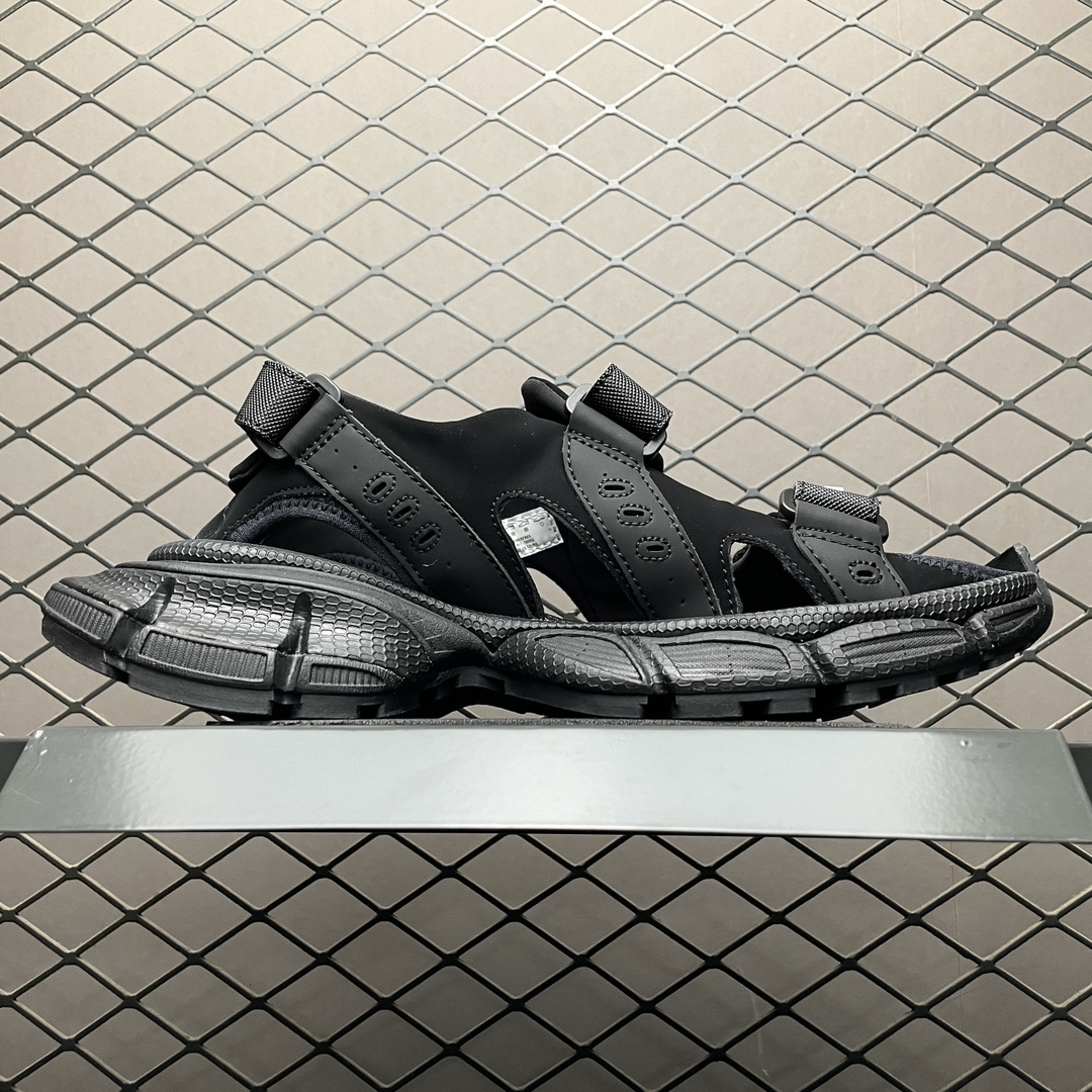 Balenciaga Black men's 3XL sandals（786959W3XLT1000）