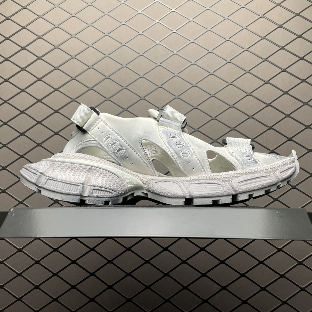 Balenciaga white men's 3XL sandals（786959W3XLT9191）