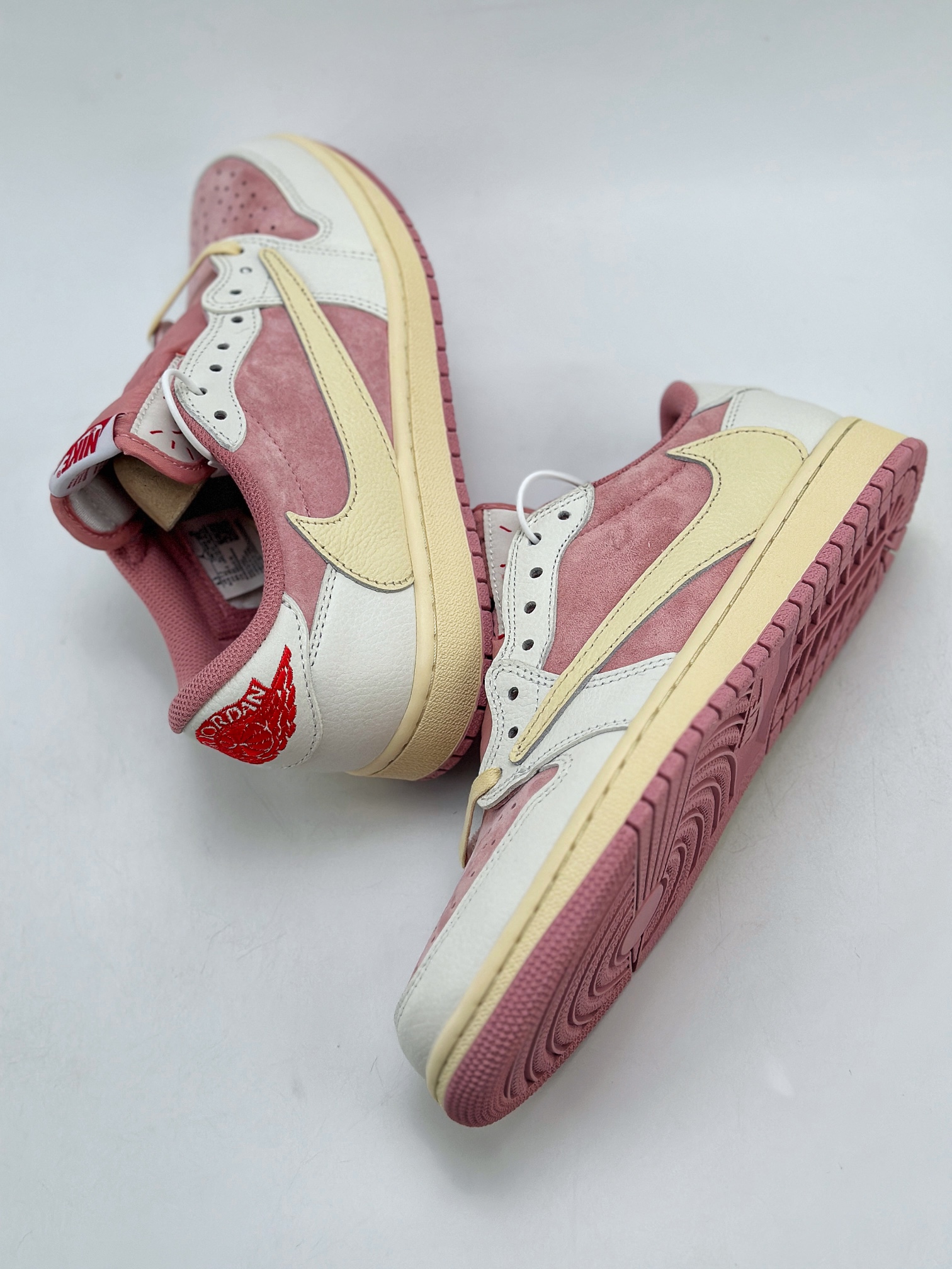 Travis Scott × Nike Air Jordan 1 Low OG SP ‘Pink White’(DM7866)