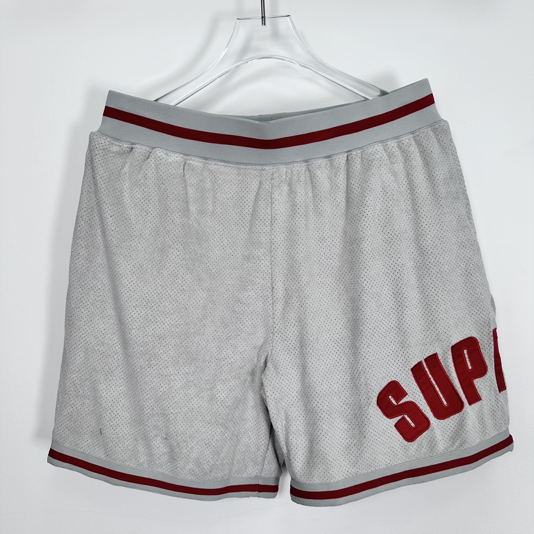 Supreme Ultrasuede Mesh Short "Grey"（SUP-SS24-281-1）