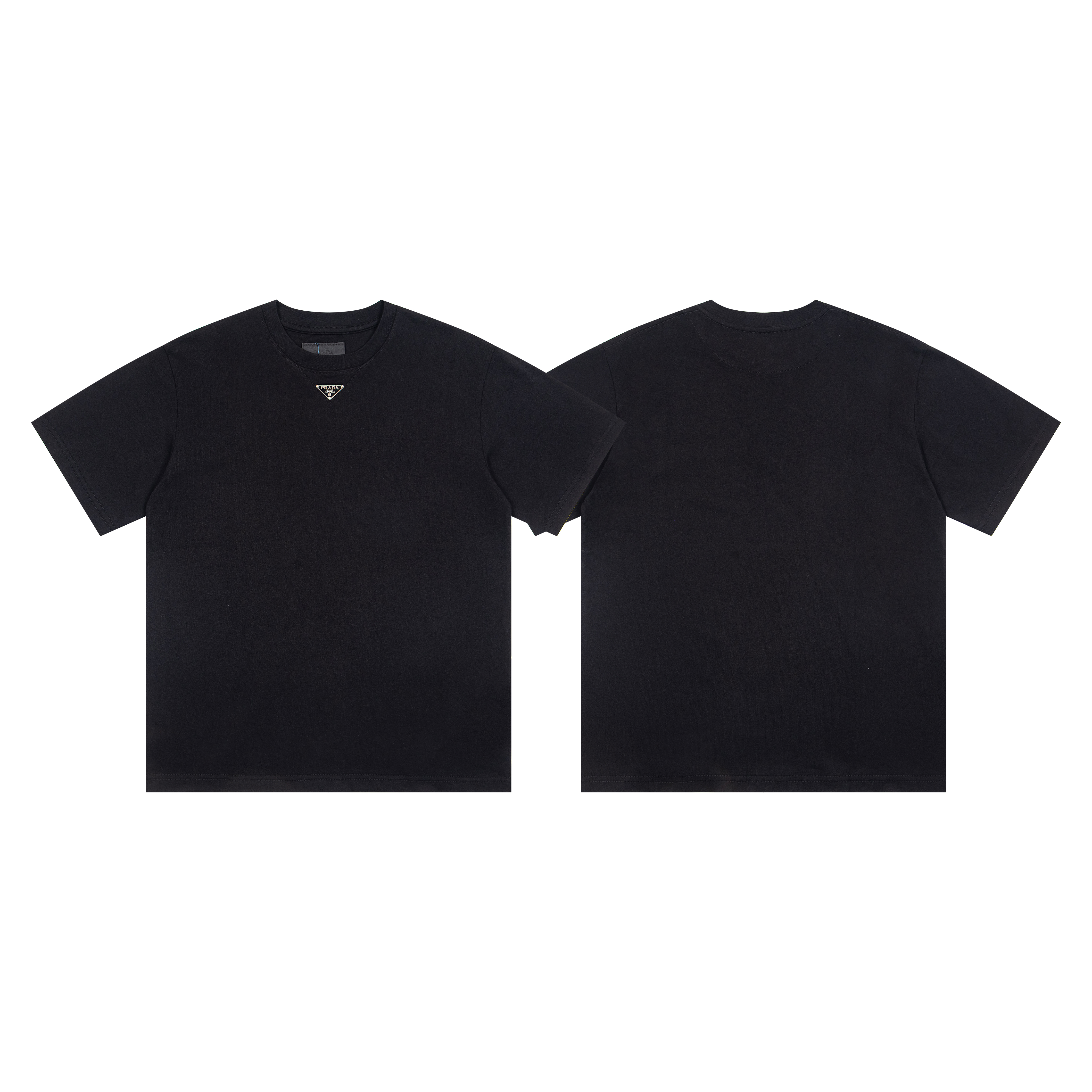 PRADA Cotton short sleeve T-shirt  (POIZON240514148）