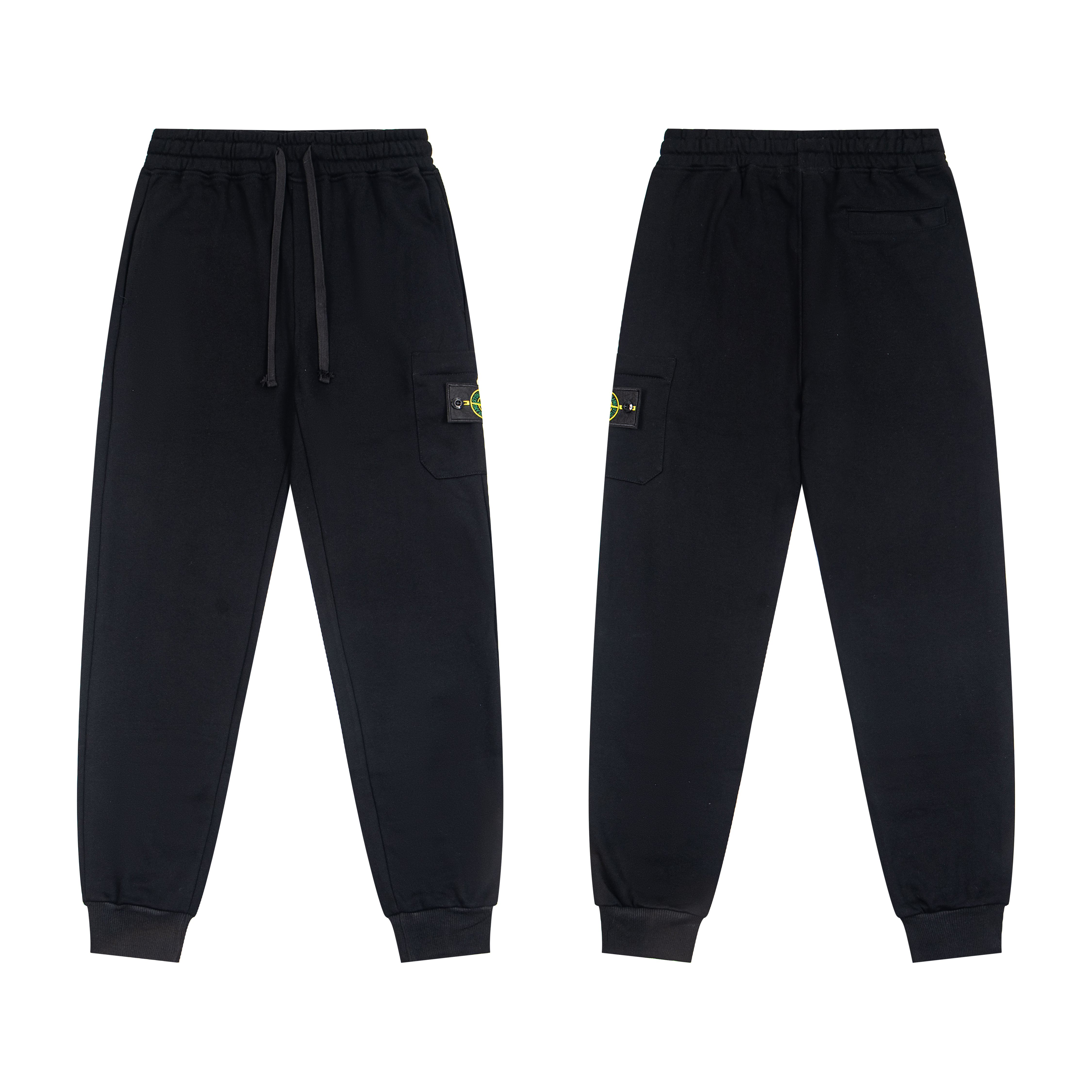 STONE ISLAND Classic Sweatpant 'Black'（721564551-V0029）