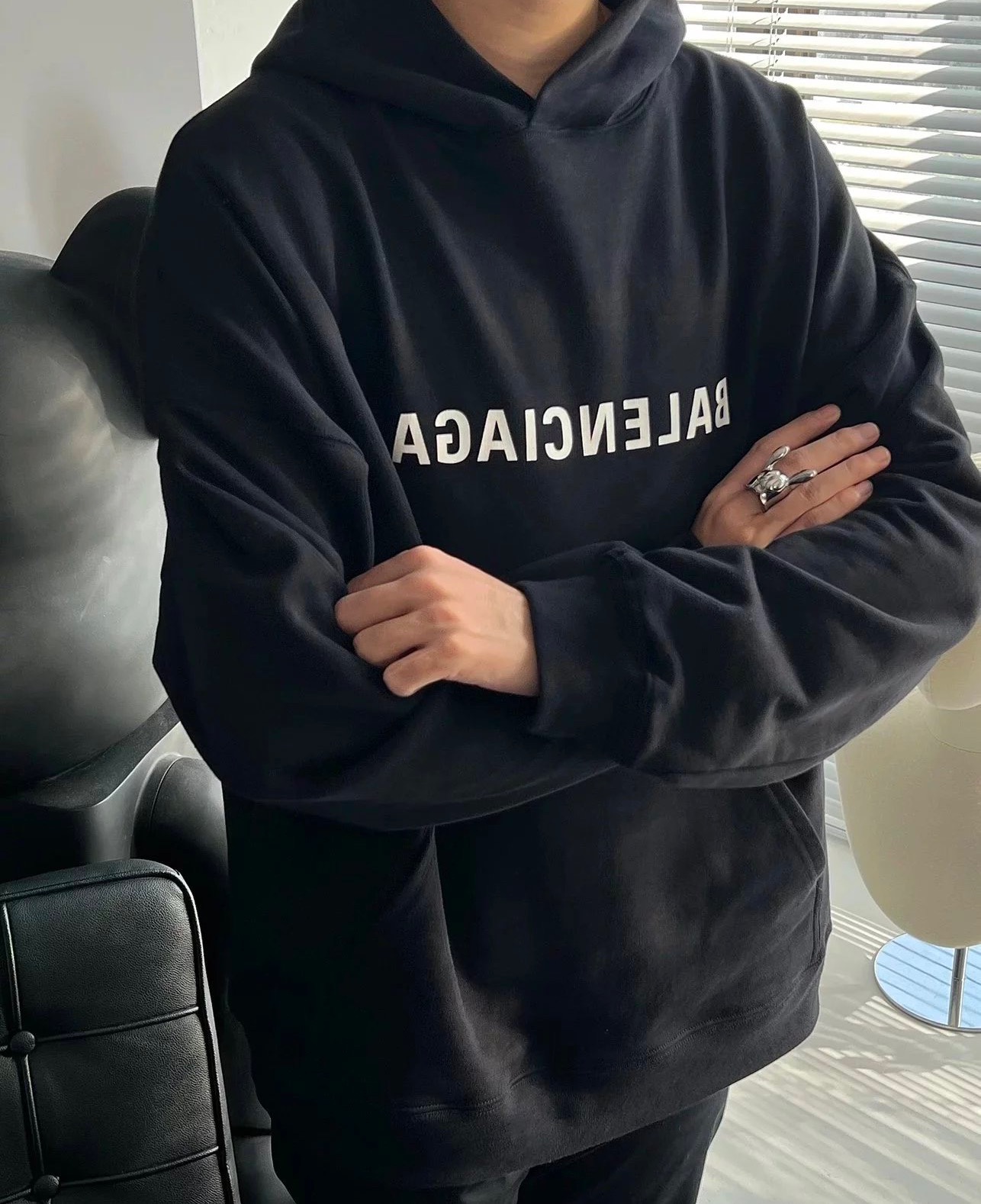 MIRROR BALENCIAGA HOODIE（31PGUU77 ）