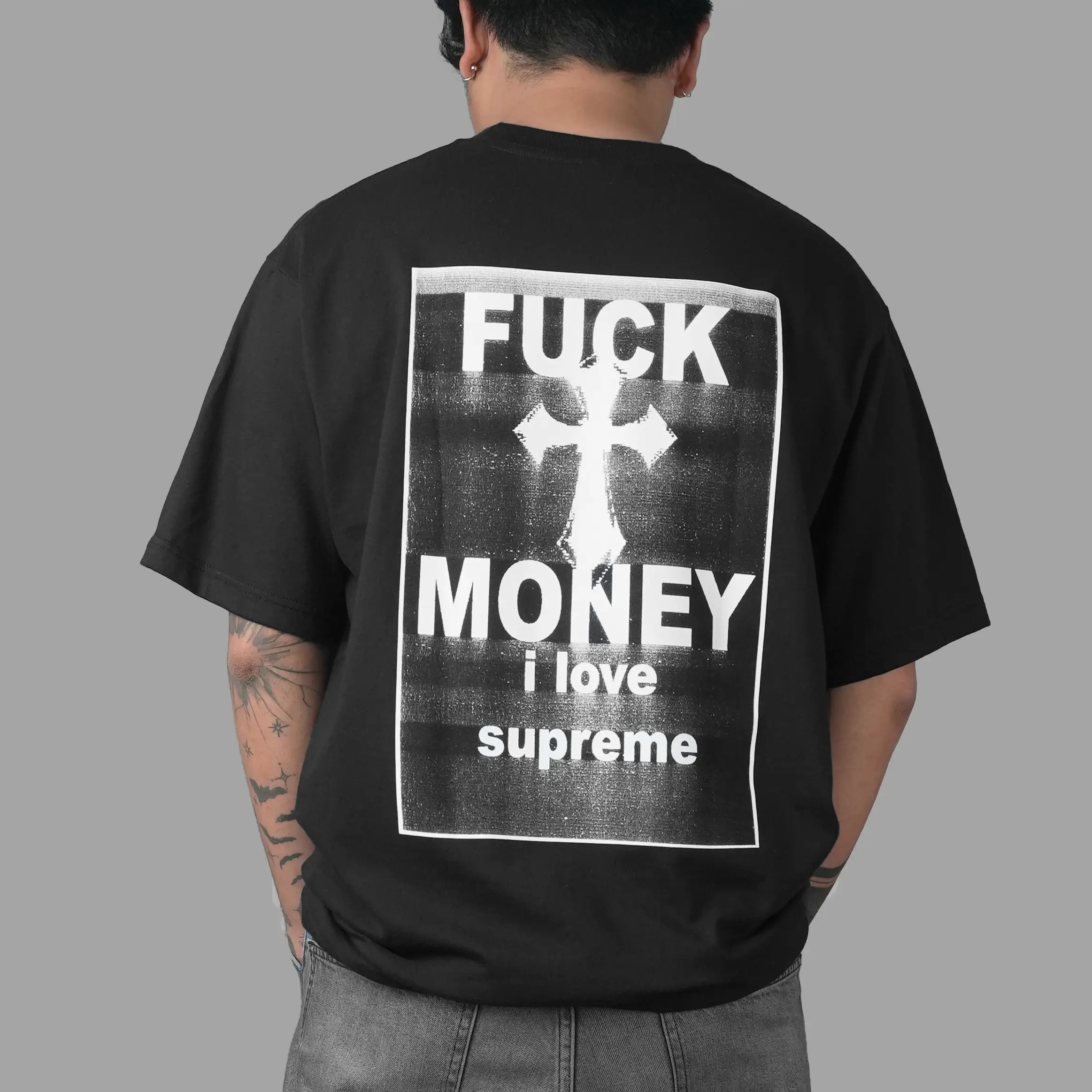 Supreme Fuck Money Black Tee FW24 | Senikersku