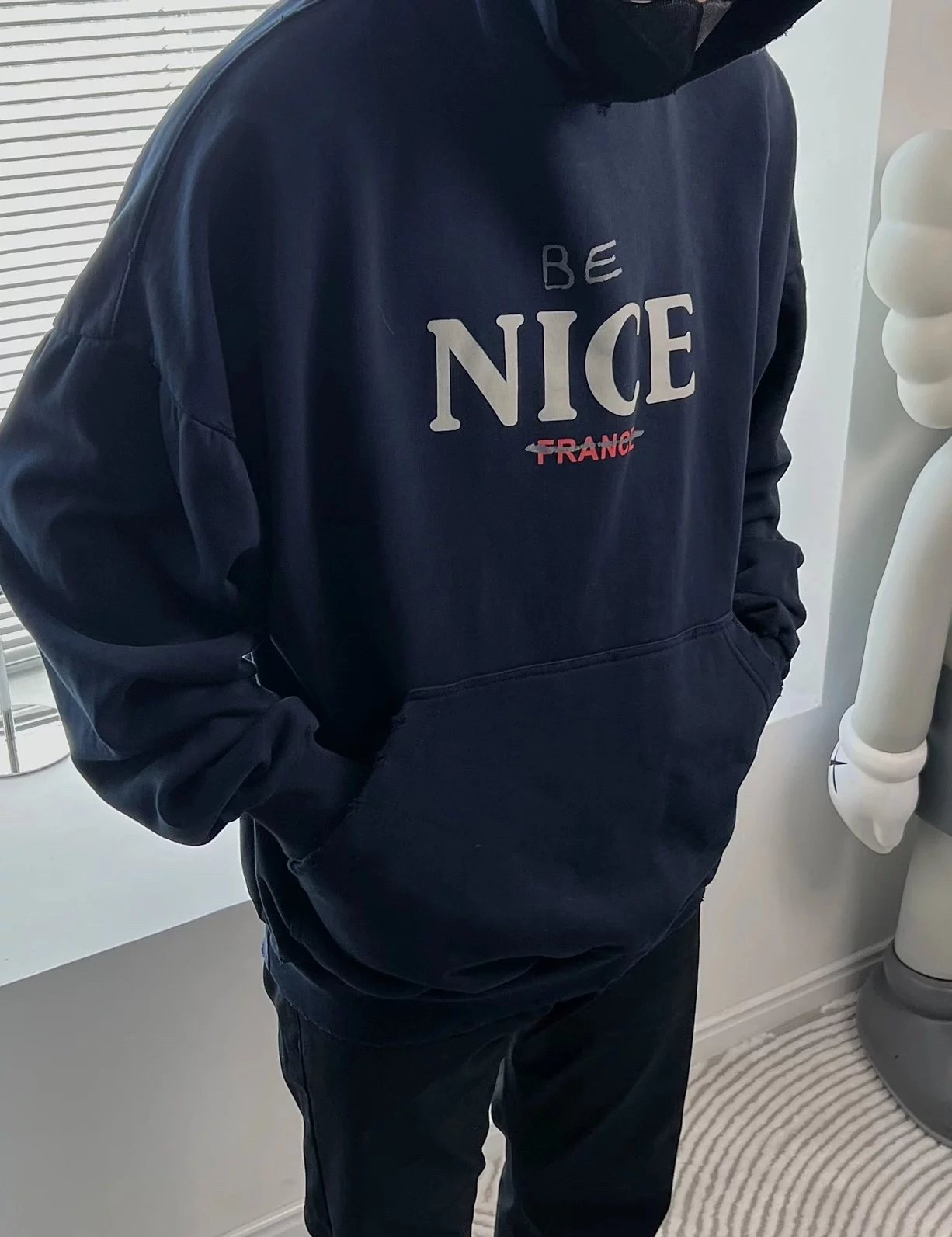 BALENCIAGA lettered hooded sweatshirt（33PFTU77 ）