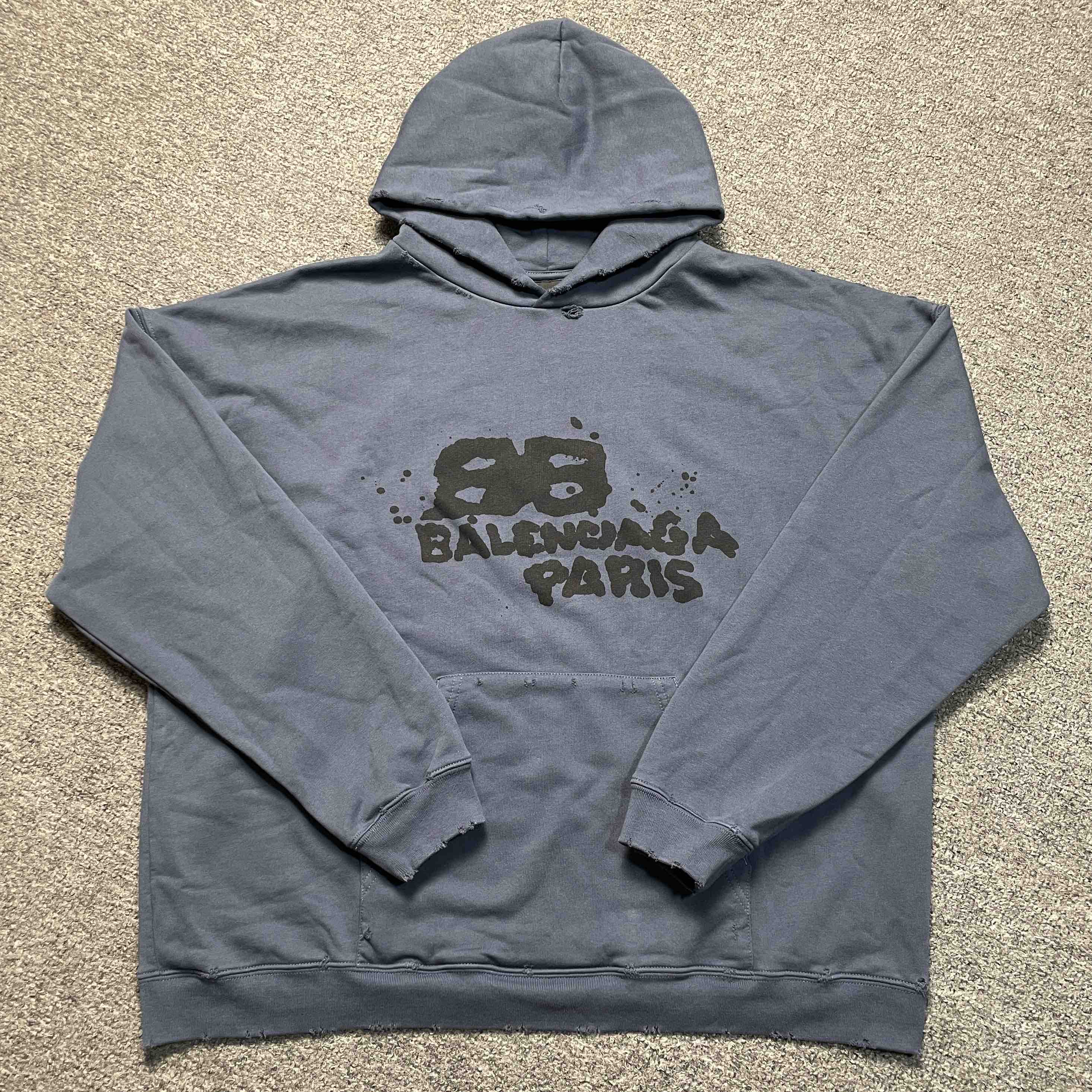 BALENCIAGA logo printed hoodie (33PFTU78 ）