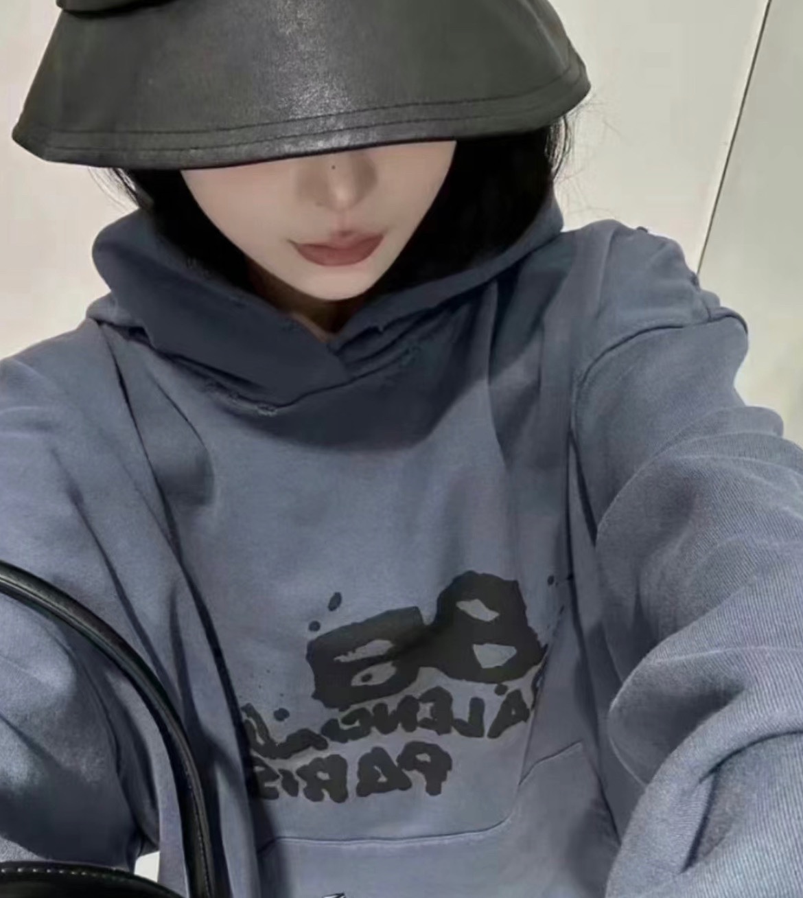 BALENCIAGA logo printed hoodie (33PFTU78 ）