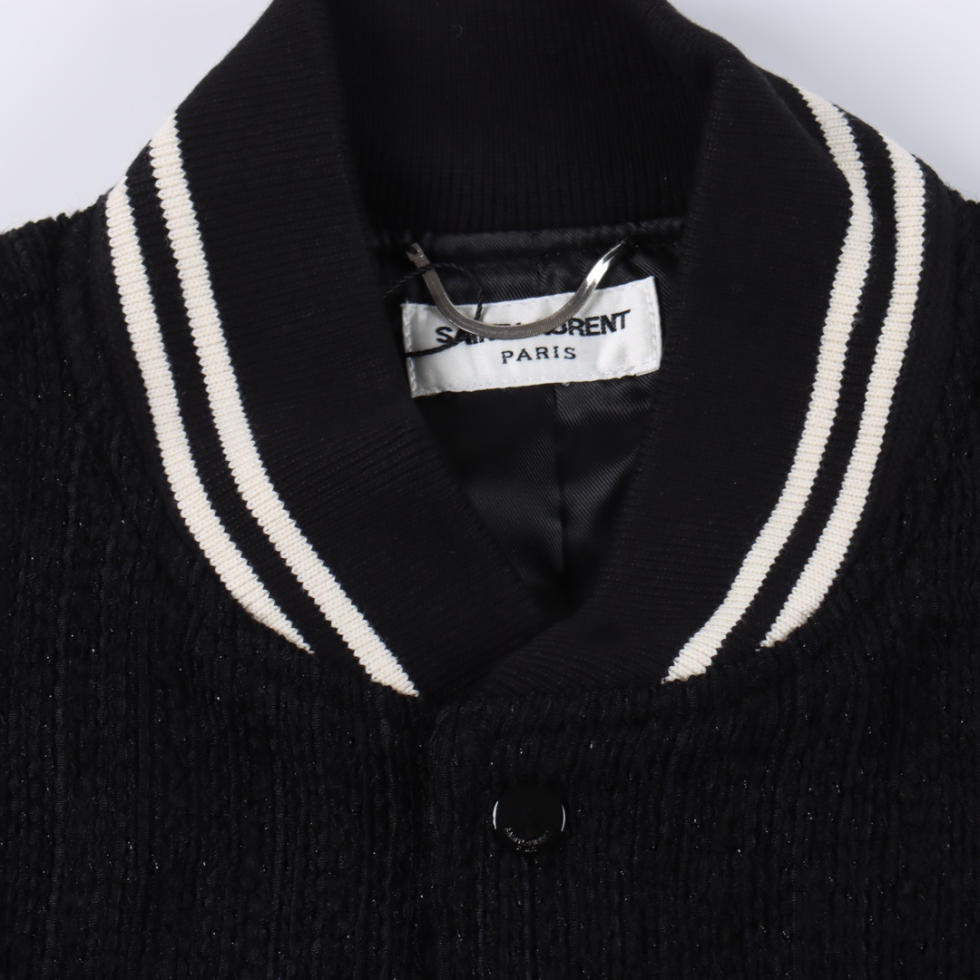 Saint Laurent FW22 baseball jacket（354718Y2F561001）