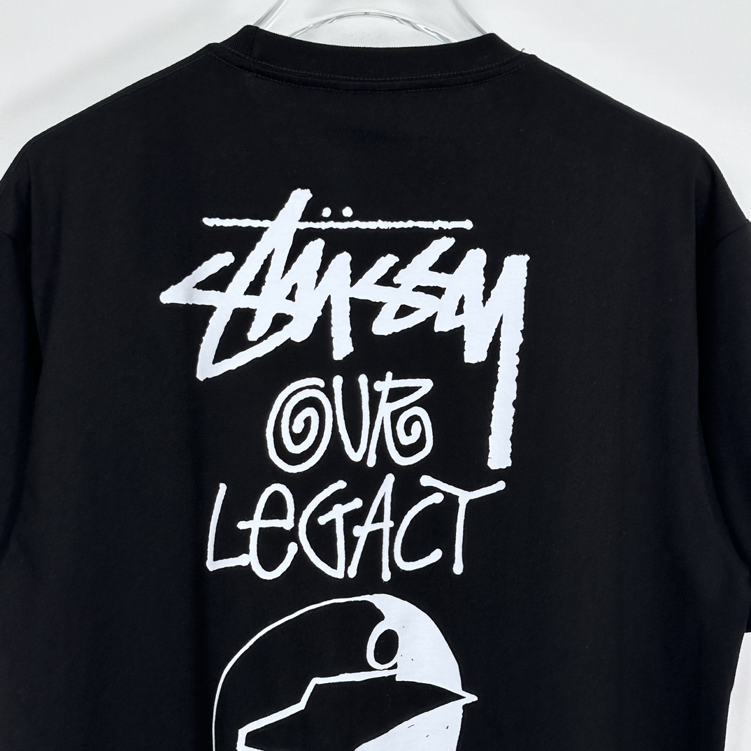 Stussy x Our Legacy Ol Surfman Pigment Dyed Tee“black"（3903856）
