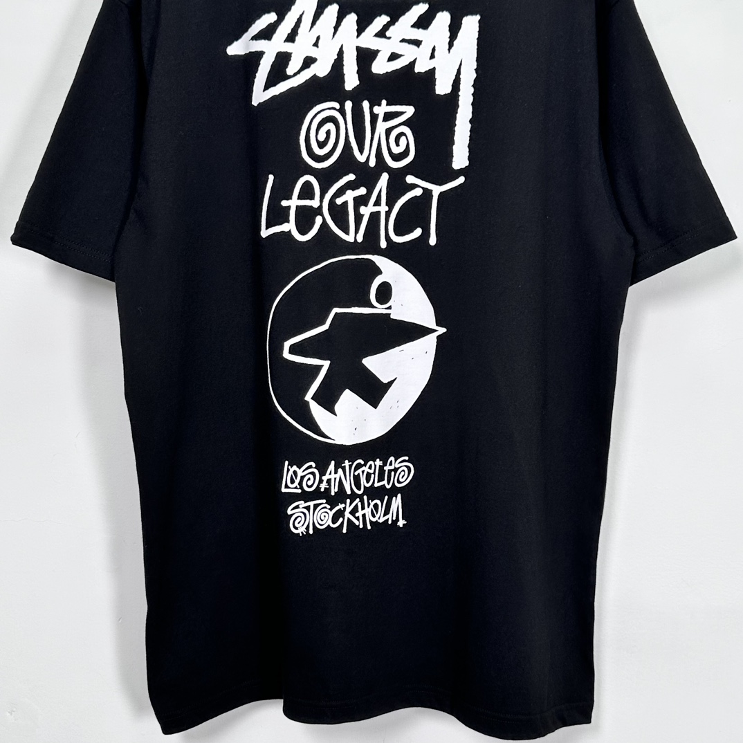 Stussy x Our Legacy Ol Surfman Pigment Dyed Tee“black"（3903856）