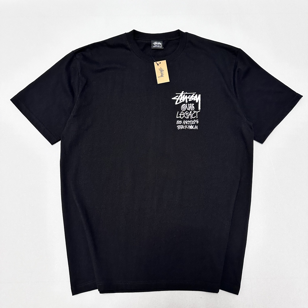 Stussy x Our Legacy Ol Surfman Pigment Dyed Tee“black"（3903856）