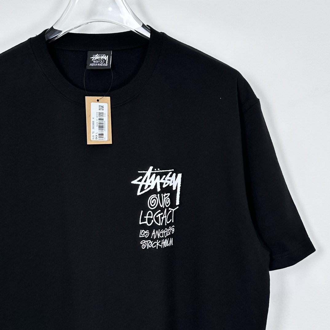 Stussy x Our Legacy Ol Surfman Pigment Dyed Tee“black"（3903856）