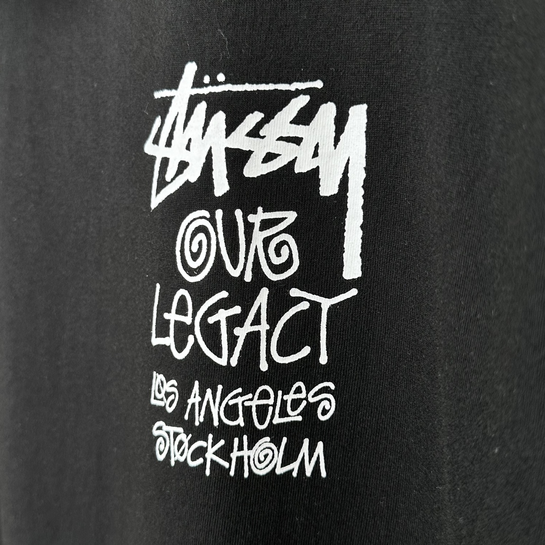 Stussy x Our Legacy Ol Surfman Pigment Dyed Tee“black"（3903856）