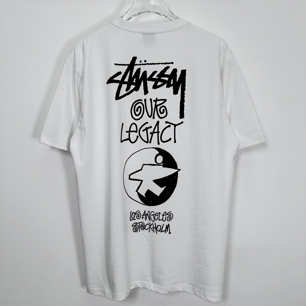 Stussy x Our Legacy Ol Surfman Pigment Dyed Tee“white"（3903857）