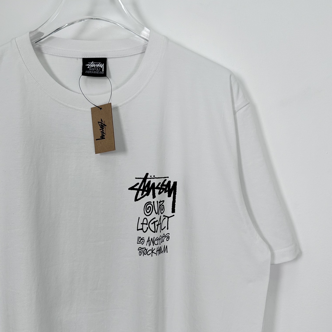 Stussy x Our Legacy Ol Surfman Pigment Dyed Tee“white"（3903857）