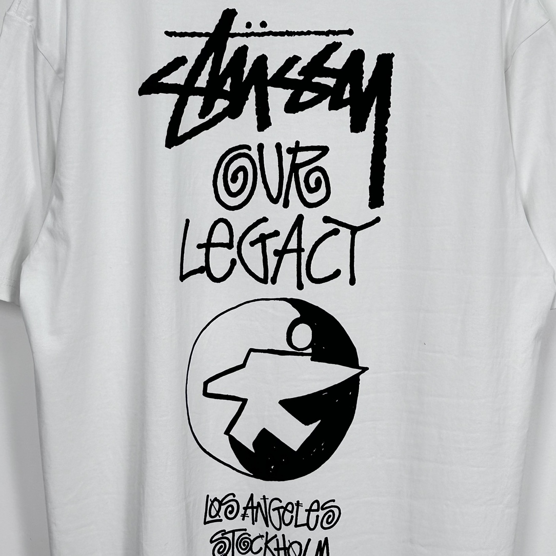 Stussy x Our Legacy Ol Surfman Pigment Dyed Tee“white"（3903857）