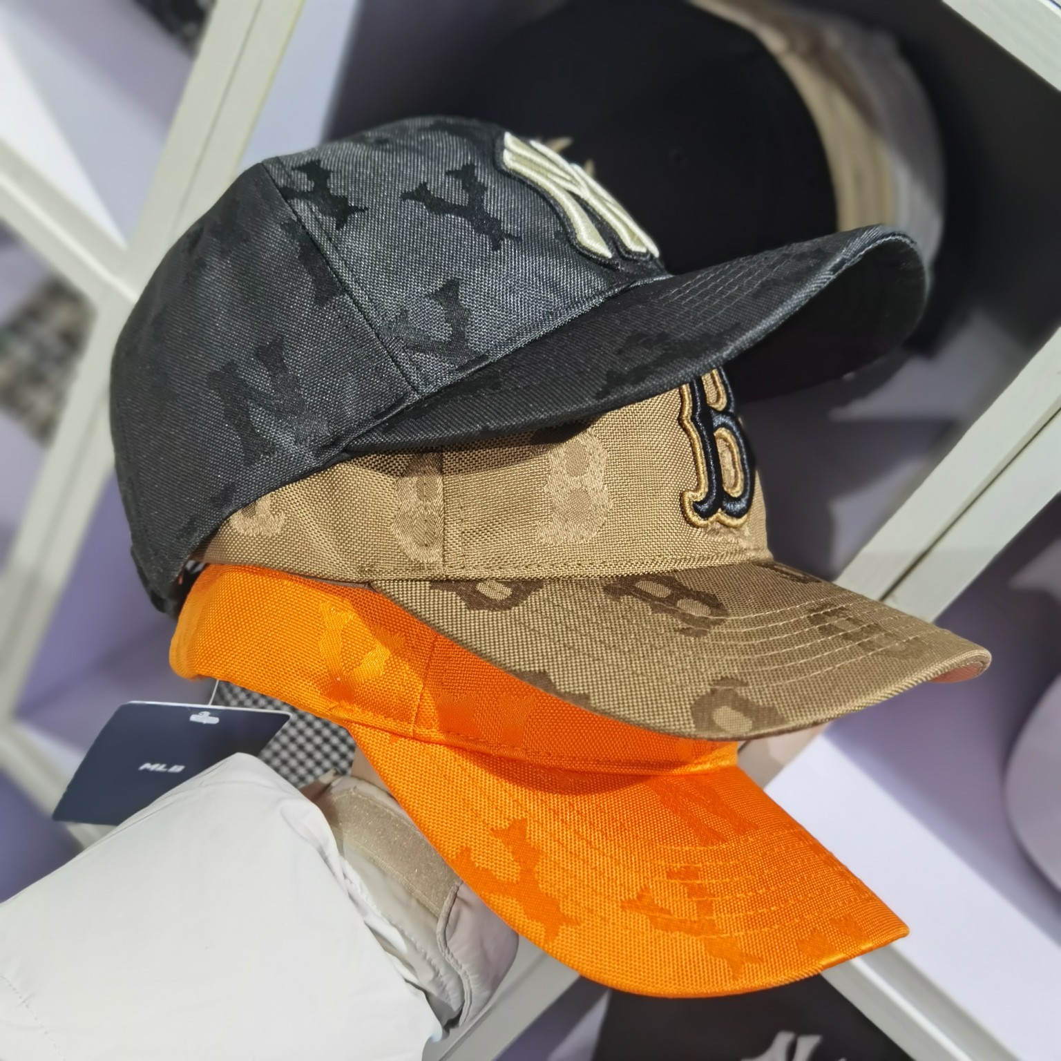 MLB Printed Cap "Khaki Brown"（3ACPM021N-43BGD）