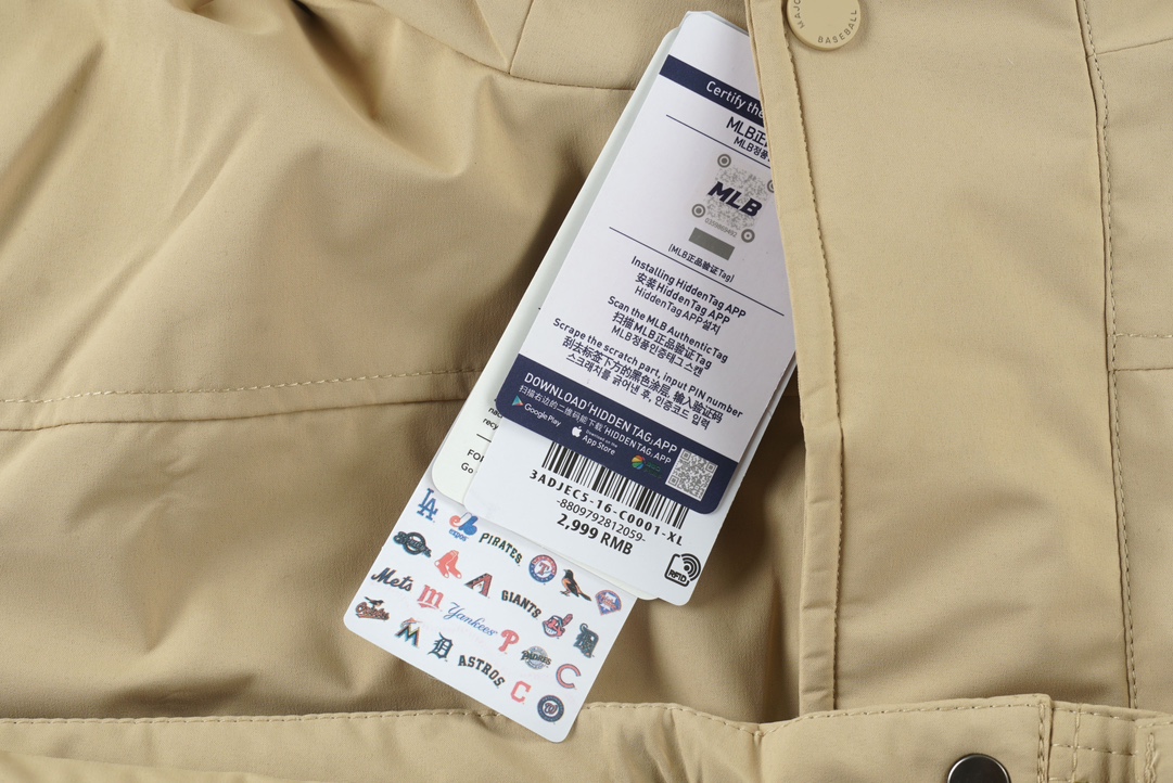 MLB mid-length down jacket（3ADJEC516-50SAS）