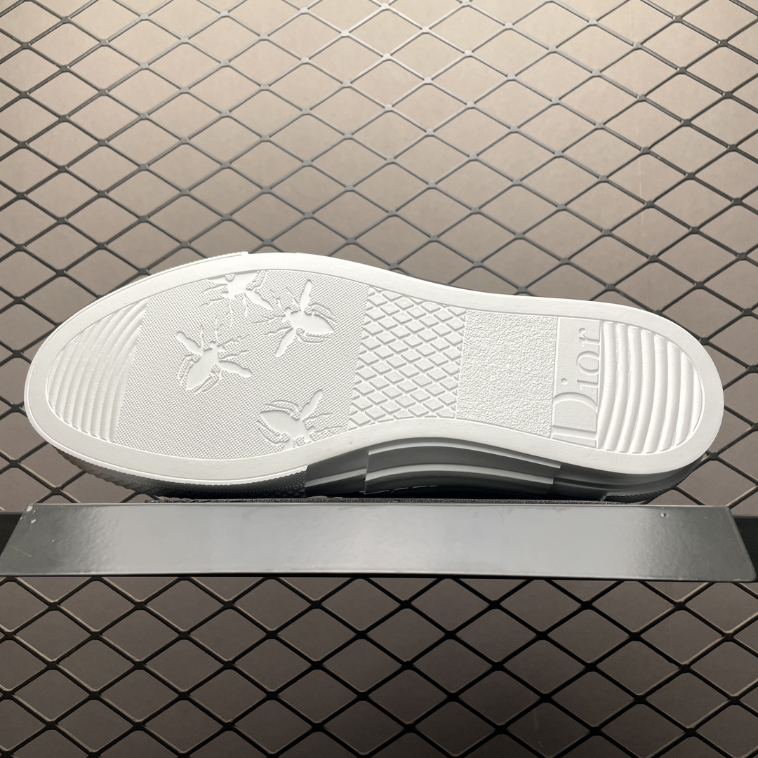 Dior B23 High Top Sneaker Dior Oblique Canvas "Black"（3SH118YJP-H961）