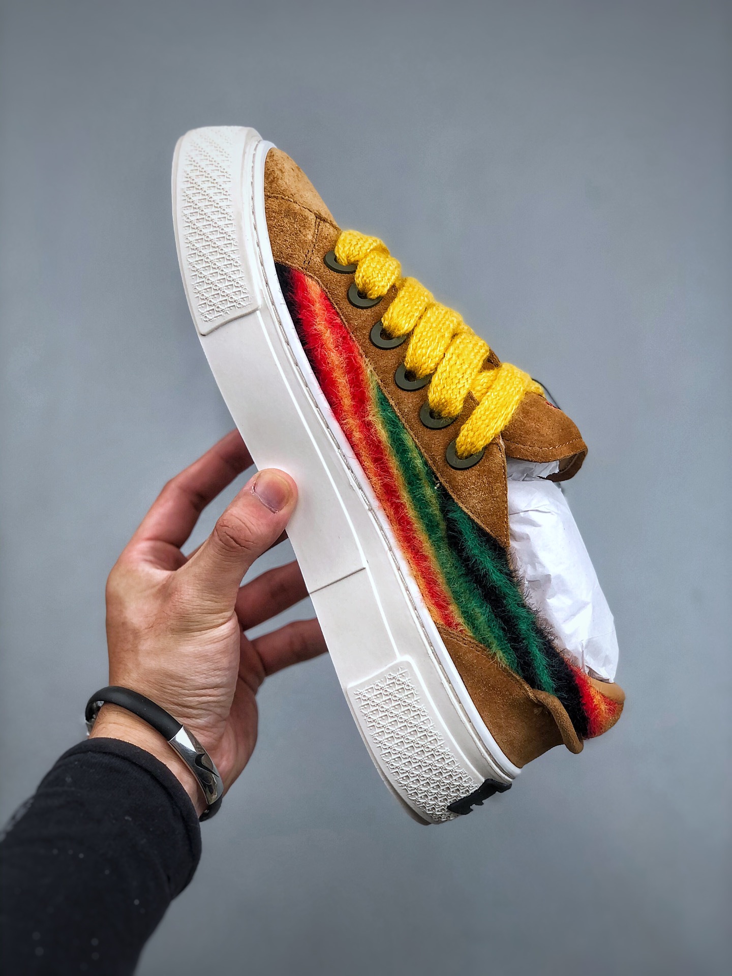 Dior Tears B33 Sneaker "Brown/Yellow"（3SN303ZWR_H600）