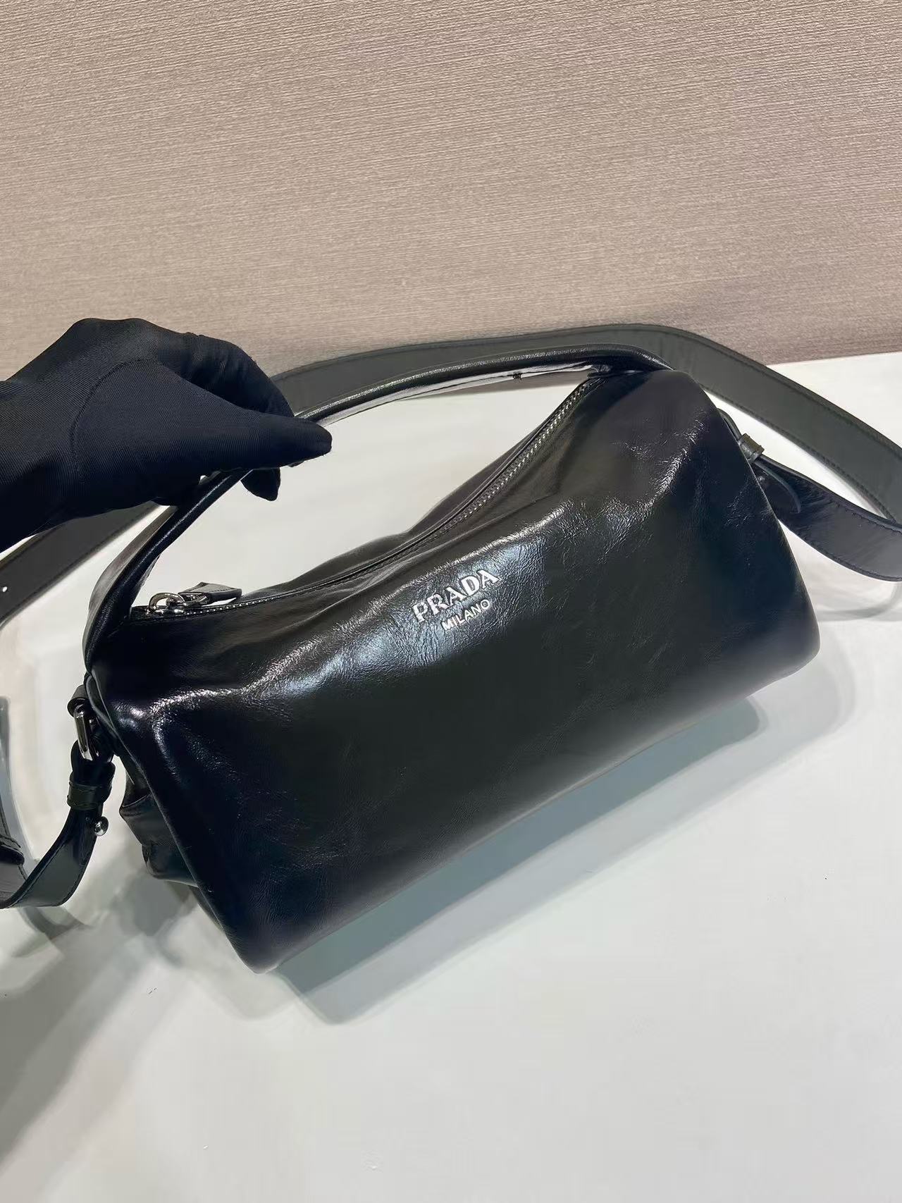 PRADA Nappa Leather Shoulder Bag (2VH188_VDOO_2CYRF)