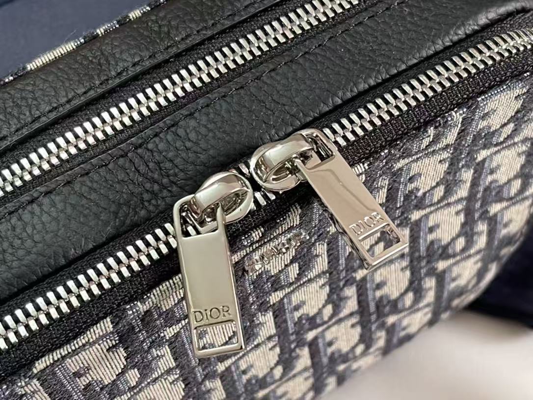 Dior Zip pouch with strap Dior Oblique Jacquard（2OBBC119YSE-H05E）