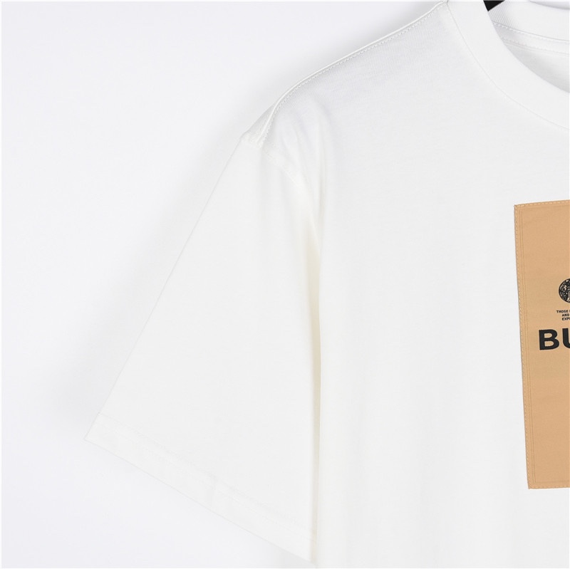 Burberry Men's Label Applique Cotton Oversized T-shirt (80570991）