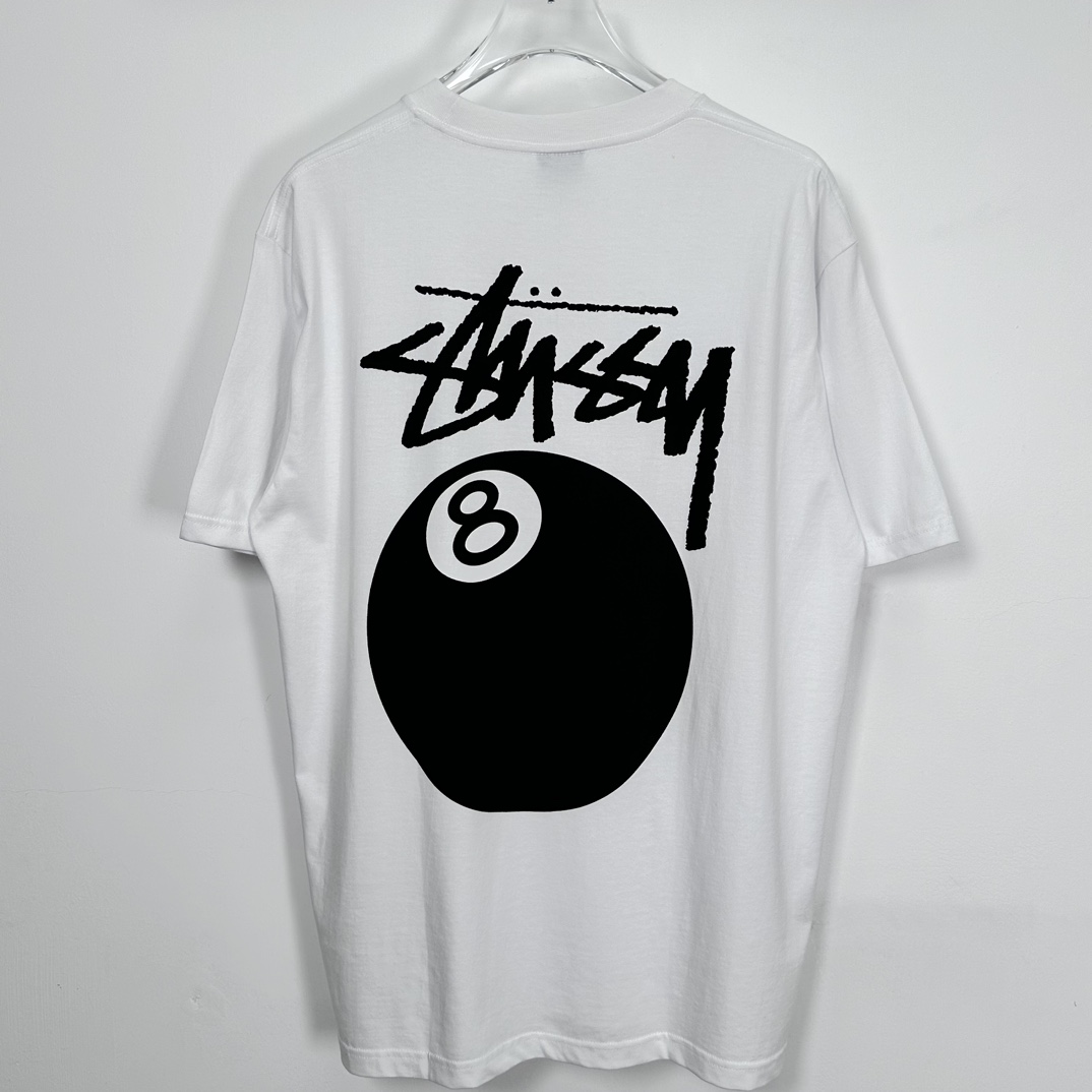 Stussy 8 Ball Pigment Dyed T-Shirt ''white'（1905022）