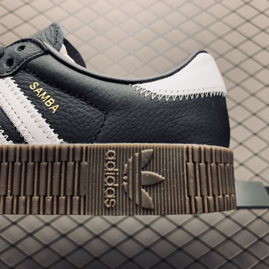 adidas Sambarose Black White Gum (Women's)（B28156）